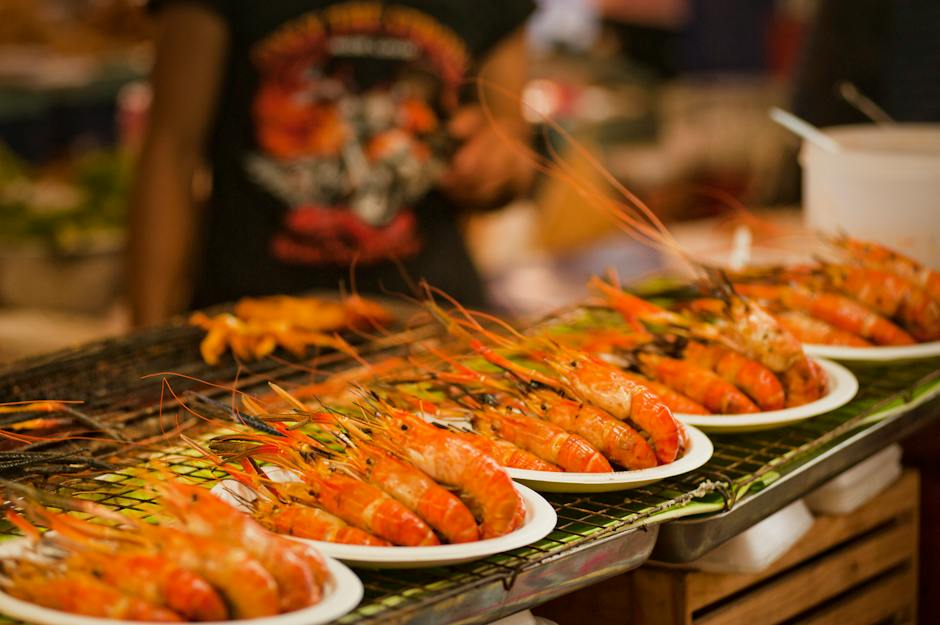 An image that captures the delightful flavors and colors of grilled seafood.