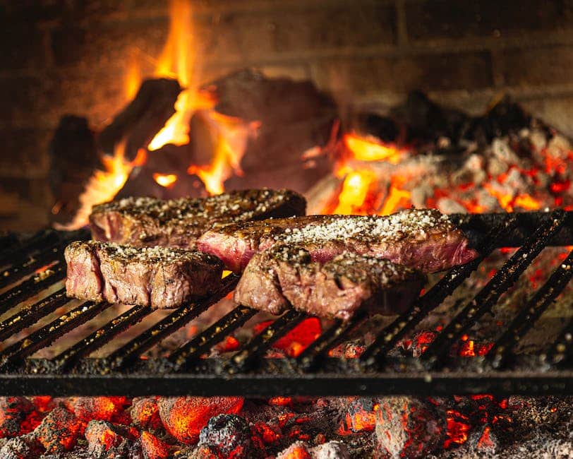 A visually appealing image of various grilled food on a barbecue grill, showcasing the delicious results of successful grilling