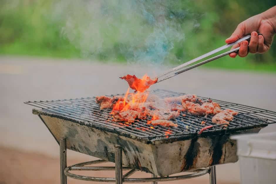 Image of a Kamado Grill ready for grilling