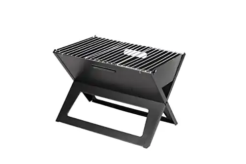 Fire Sense 60508 Notebook BBQ grill Instant Foldable and Easy Portability - Charcoal Grill